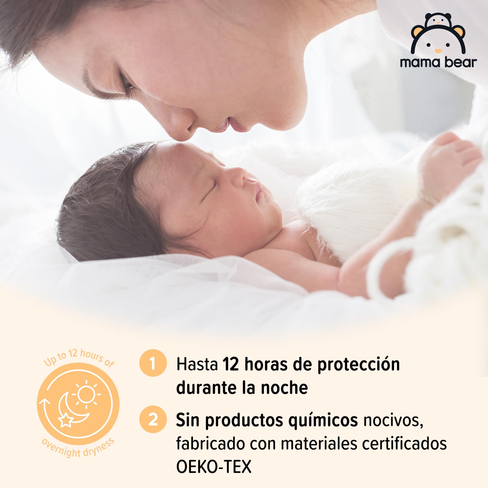 Marca Amazon - Mama Bear Disney pañales ultrasecos, Talla 3 (4-9 kg) , Blanco, 172 Unidad, 2 Paquetes de 86 - PACK MENSUAL