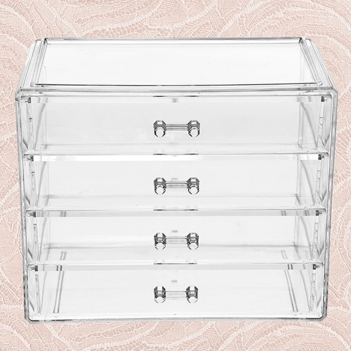 Kosmetikaufbewahrungsbox Große Acryl mit Vier Schubladen Transparente