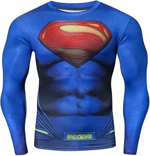bero Men's Compression Dry Fit Shirts Long Sleeve Shirt Tops Workout Running Shirt