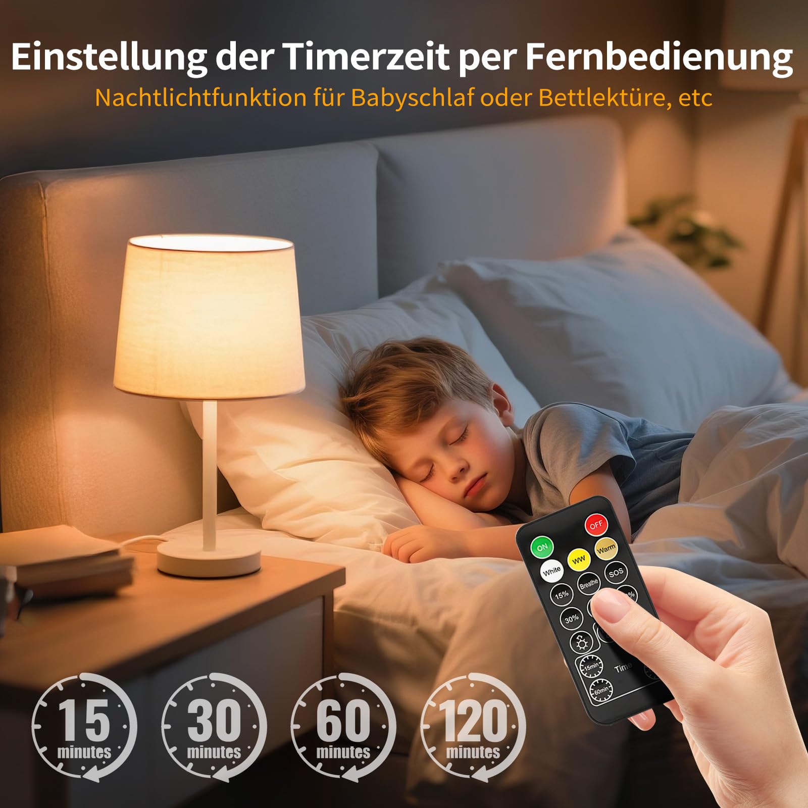Suright 2 Stück Wiederaufladbare Glühbirne mit Batterie, E27 LED 3 Farben Dimmbare Abnehmbare Akku Glühbirne mit Fernbedienung und Timing für Nicht Verkabelte Dekoration Lampen