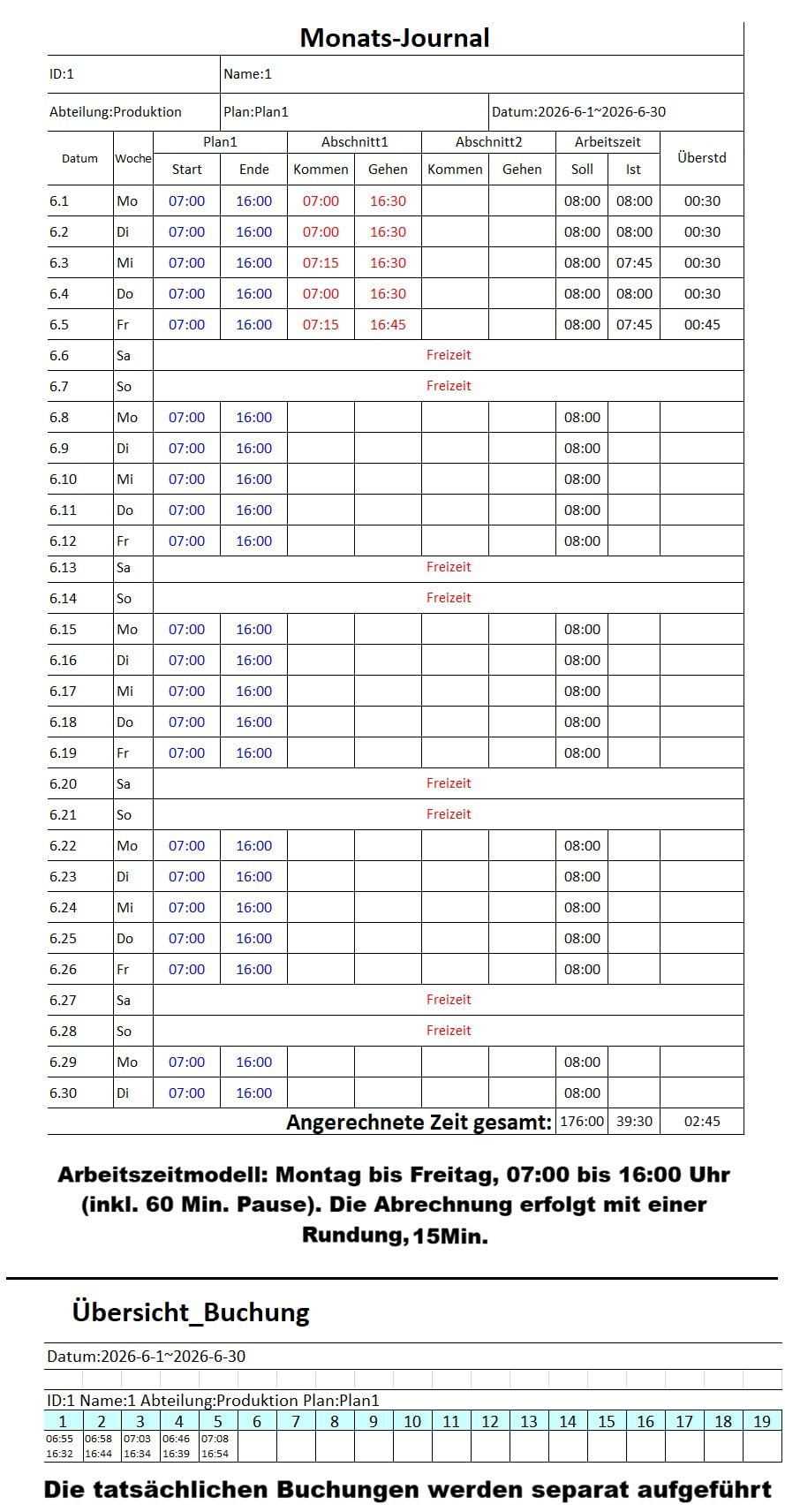 Rechnendes Zeiterfassungsterminal ET501MT+ (Komplettset), -3 Jahre GARANTIE-, Fingerprint, Kein ABO-Zwang, sofort einsatzbereit, 30 Tage Rückgabe