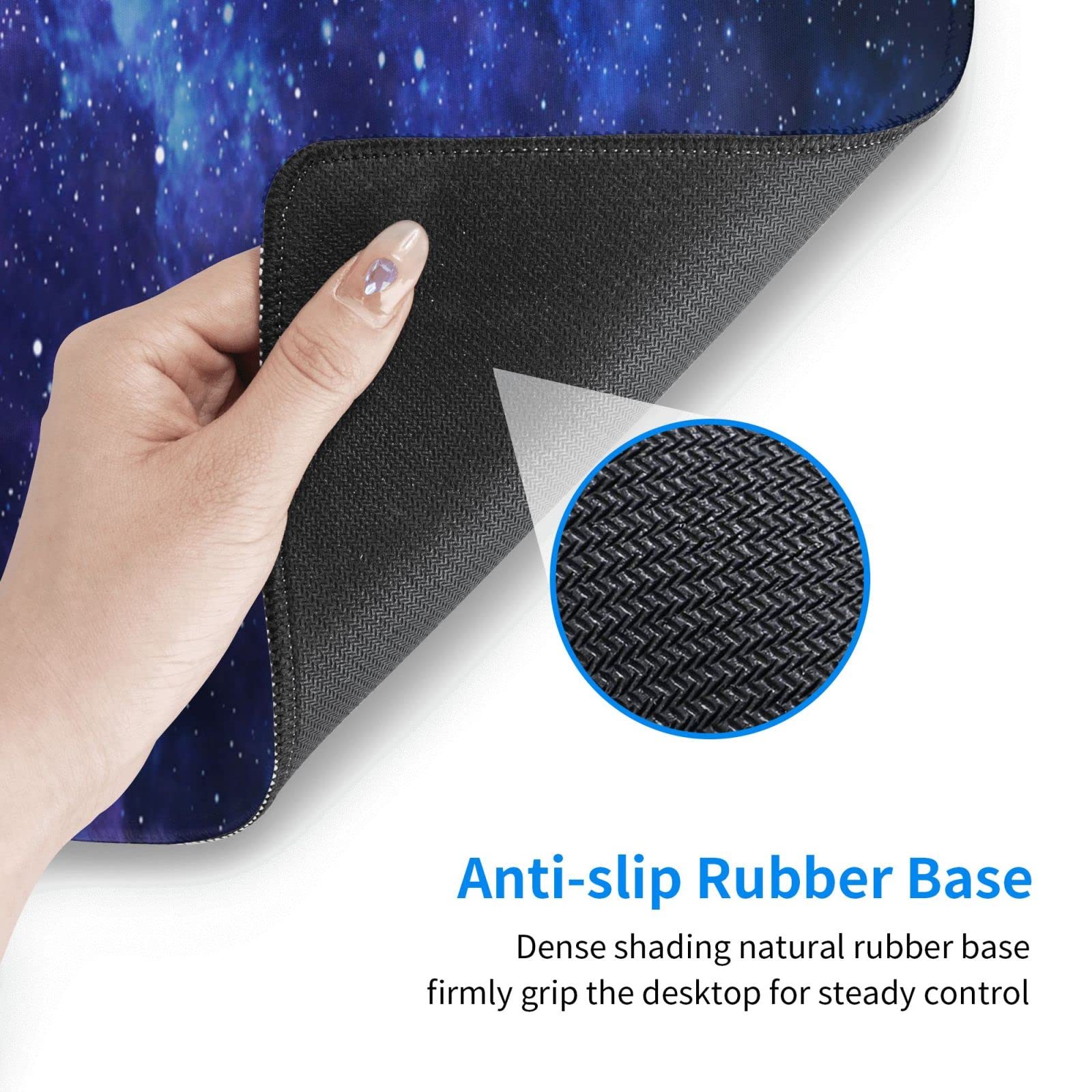 Amazon.co.jp：Galaxy XL 大型ゲーミングマウスパッド ステッチエッジ