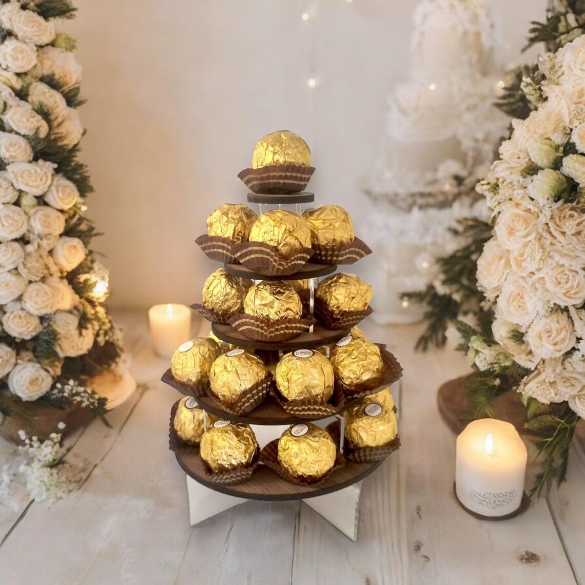 Présentoir à bonbons 5 niveaux pour gagner de la place sur table