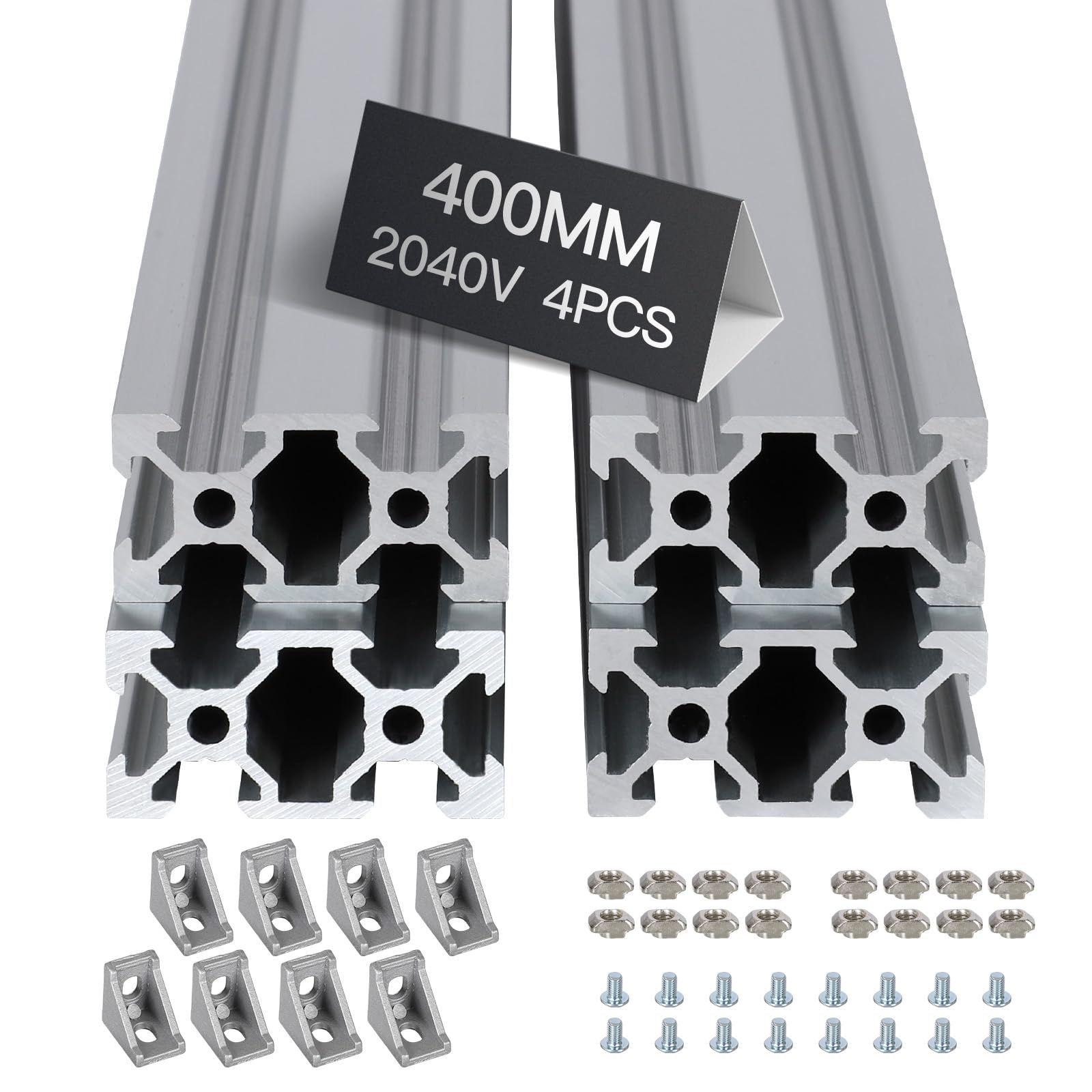 8pcs 1000mm 2040 V-Slot Extrusion Aluminum Profile, Silver — Amazon image 12