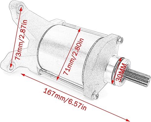 Miniatura 6 de Motor de arranque 31100-19F10 compatible con Suzuki DL650 V-Strom DL 650 2011-2021 SV650 SV650S SV 650 SFV650 Gladius 2011-2016 2012 2013 2014 34