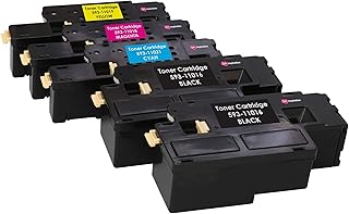 5 (1 SET + 1 BLACK) Compatible Laser Toner Cartridges for Dell 1250 1250c 1350 1350cn 1350cnw 1355 1355cn C1760 C1760nw C1765 C1765nf C1765nfw | Print Yield: 2000 Pages (Black) & 1400 Pages (Colours)