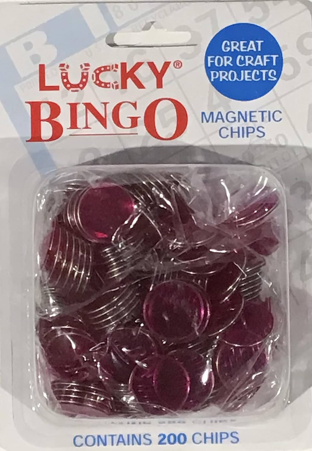 Speedy Bingo Markers - 500 Magnetic Chips In 5 Colors (100 Each), 3/4 Inch Diameter