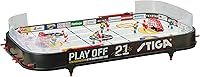 Vista 3 de STIGA Table-Top Rod Hockey Game Play Off 21 – Classic Ice Hockey Action with Enhanced Features, Easy Assembly, Includes 2 Pucks – Fun for All Ages