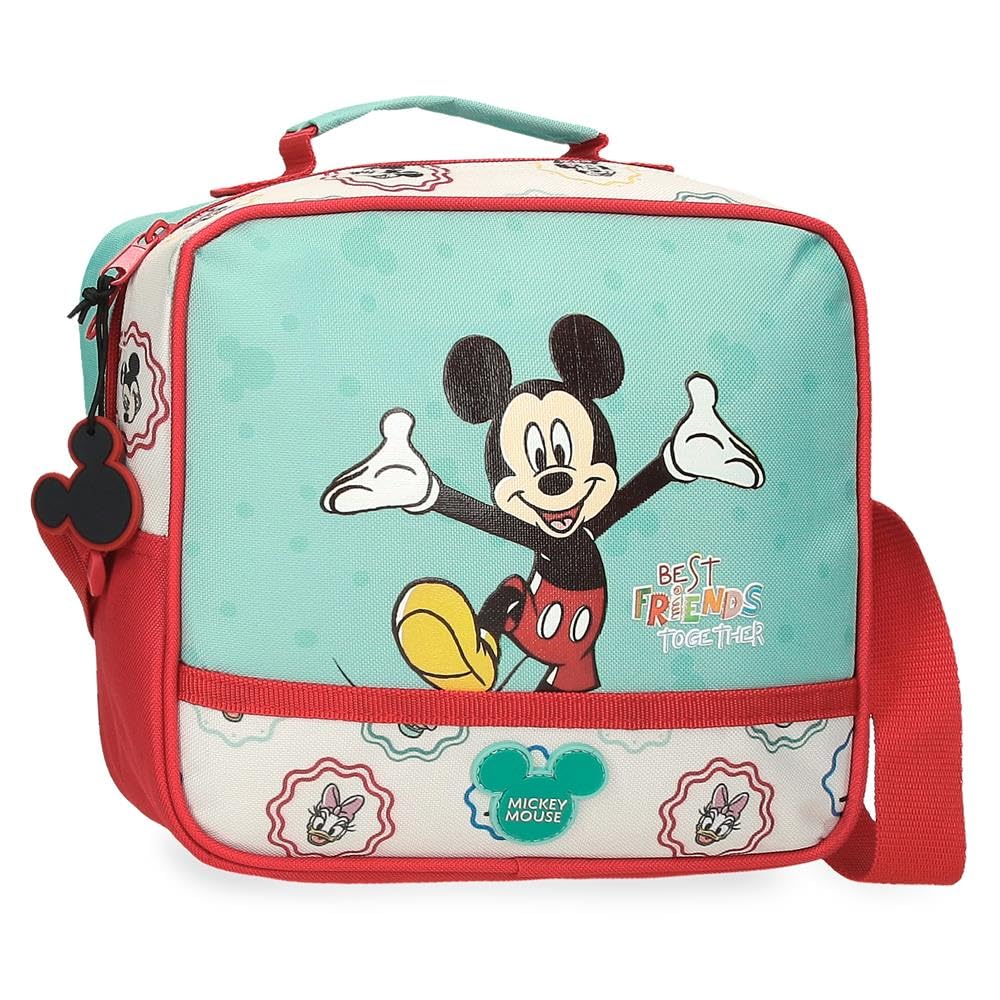 Joumma Bags, Disney Mickey Best Friends Together,School Pencil Case, Toiletry Bag, Made of Polyester, Various Compartments., Multicoloured, Toiletry Bag