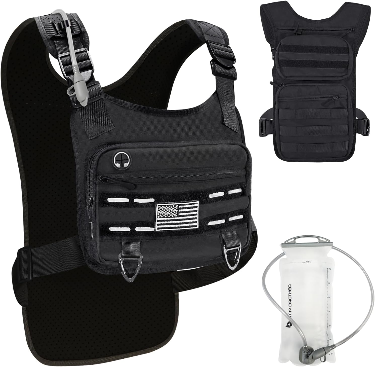 Adjustable Hydration Vest for Running | Lightweight, Reflective, Multi-Pocket