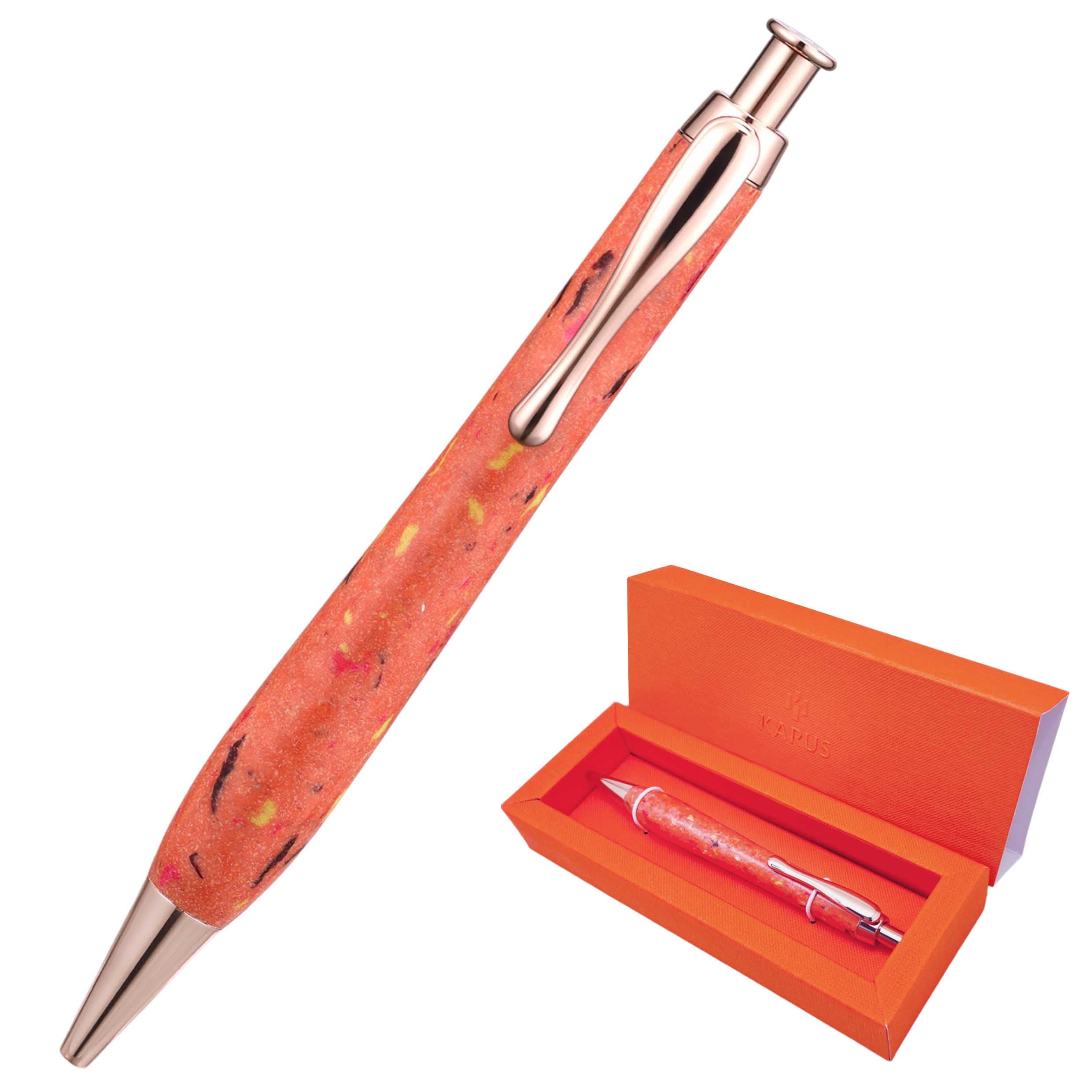 KARUS Gift Pen Set, Sustainable Refillable Ballpoint Pens with Black Ink, Stylish, Smooth Writing Pens for Women, Men, Office, Journaling, School, Thoughtful Gifting