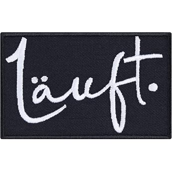 RUNS iron-on patch funny iron-on patch running sticker jeans patches for teenagers application for jacket bag jeans shirt 80 x 50 mm