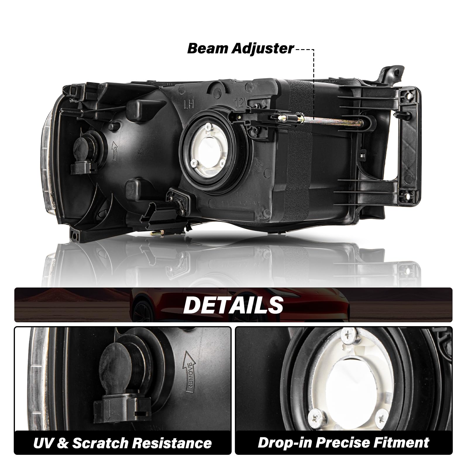 Bingbingmotor Headlight Assembly Fit for 2002 - Product View
