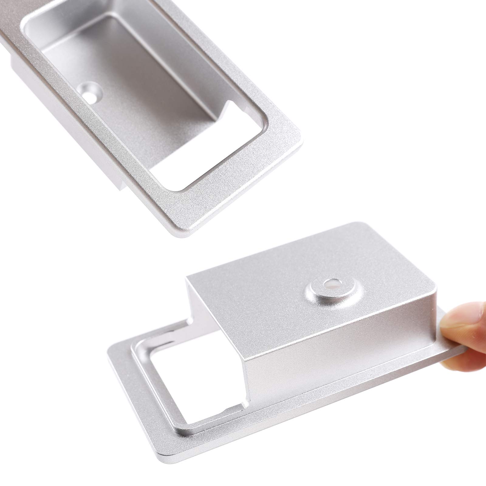 Do LR Defender 90 110 130 2004-2018 stop aluminium srebrny samochód wewnątrz drzwi osłona miski akcesoria samochodowe części zamienne
