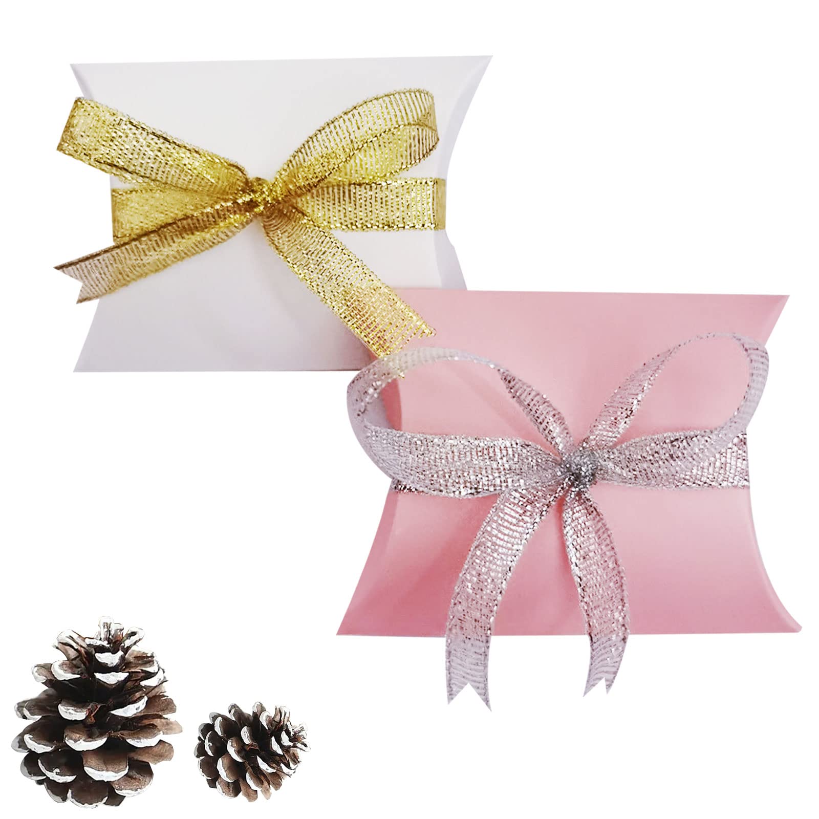 PHOGARY Sacchetti regalo con maniglie - 12 pezzi 11x7.9x3.5 Carta Borsa