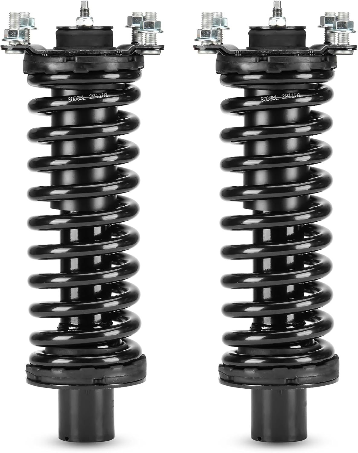Front Struts Shocks w/Coil Springs Absorber for 2007-2011 Dodge Nitro, 2002-2012 Jeep Liberty, Replace 171577L 171577R, Strut Shock Absorbers Assembly 2003 2004 2005 2006 2008 2009 2010