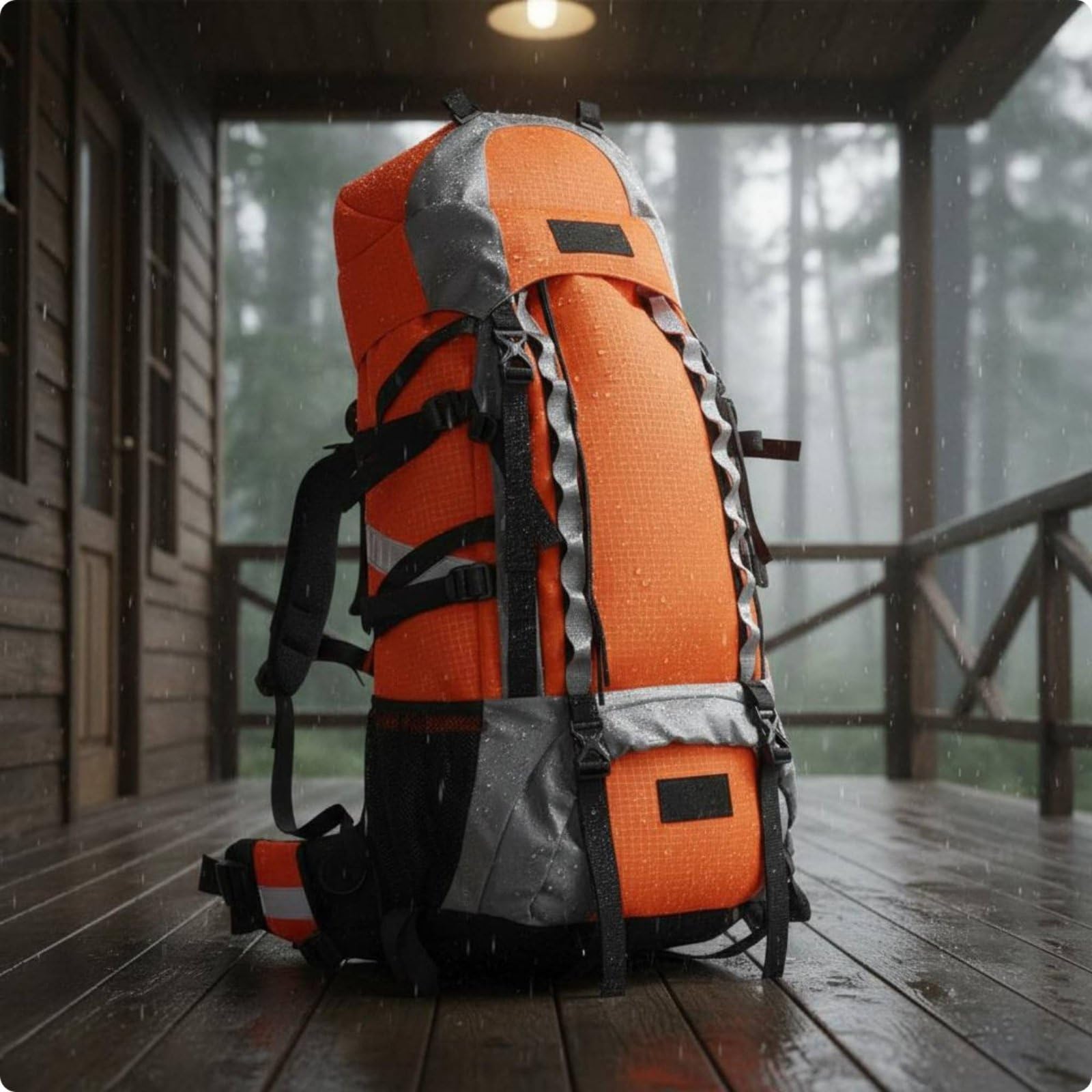 Mochila de Emergencia Impermeable Mochila para Incendios Bolsa de de Intervención Pack de Respuesta Rápida Material Oxford 1200D Protección contra