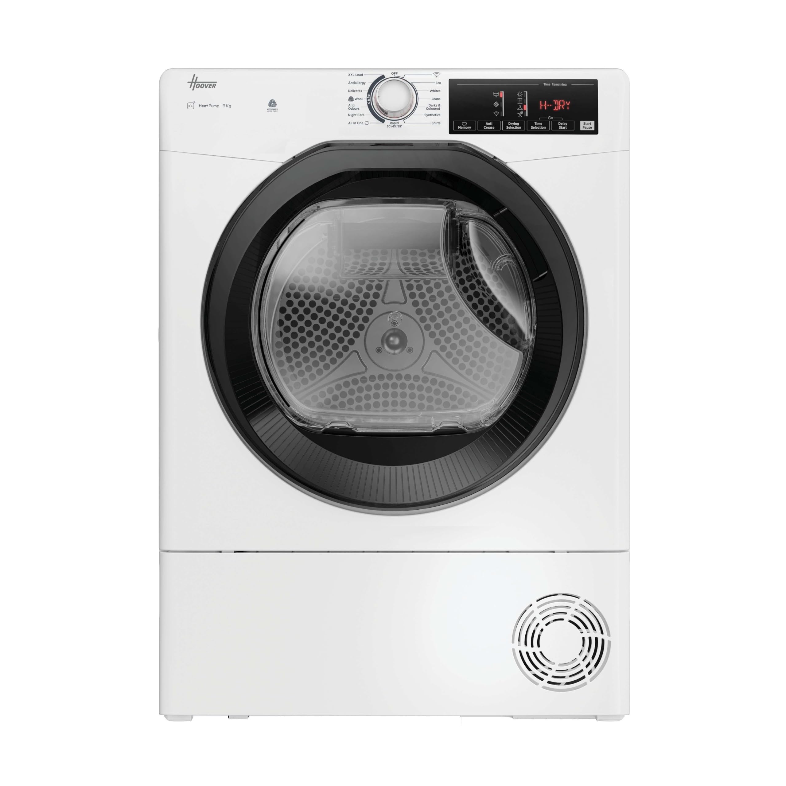 Hoover H-DRY 350 HRE H10N2TBE-80 Heat Pump Tumble Dryer, 10kg, White, A++ Energy Class