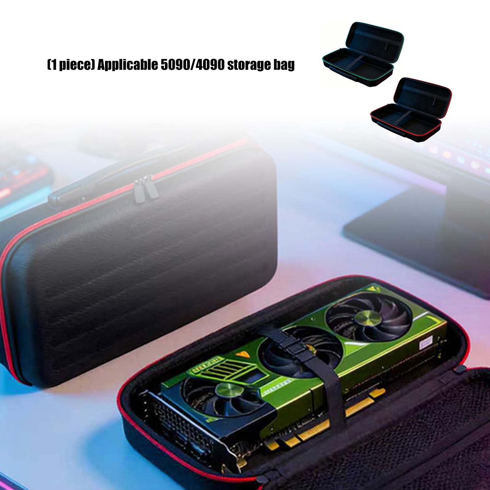 ABS stoßfestes GPU Gehäuse mit internem Schaumstoff für tragbares GPU Gehäuse RTX5090 / RTX4090 / RTX3090