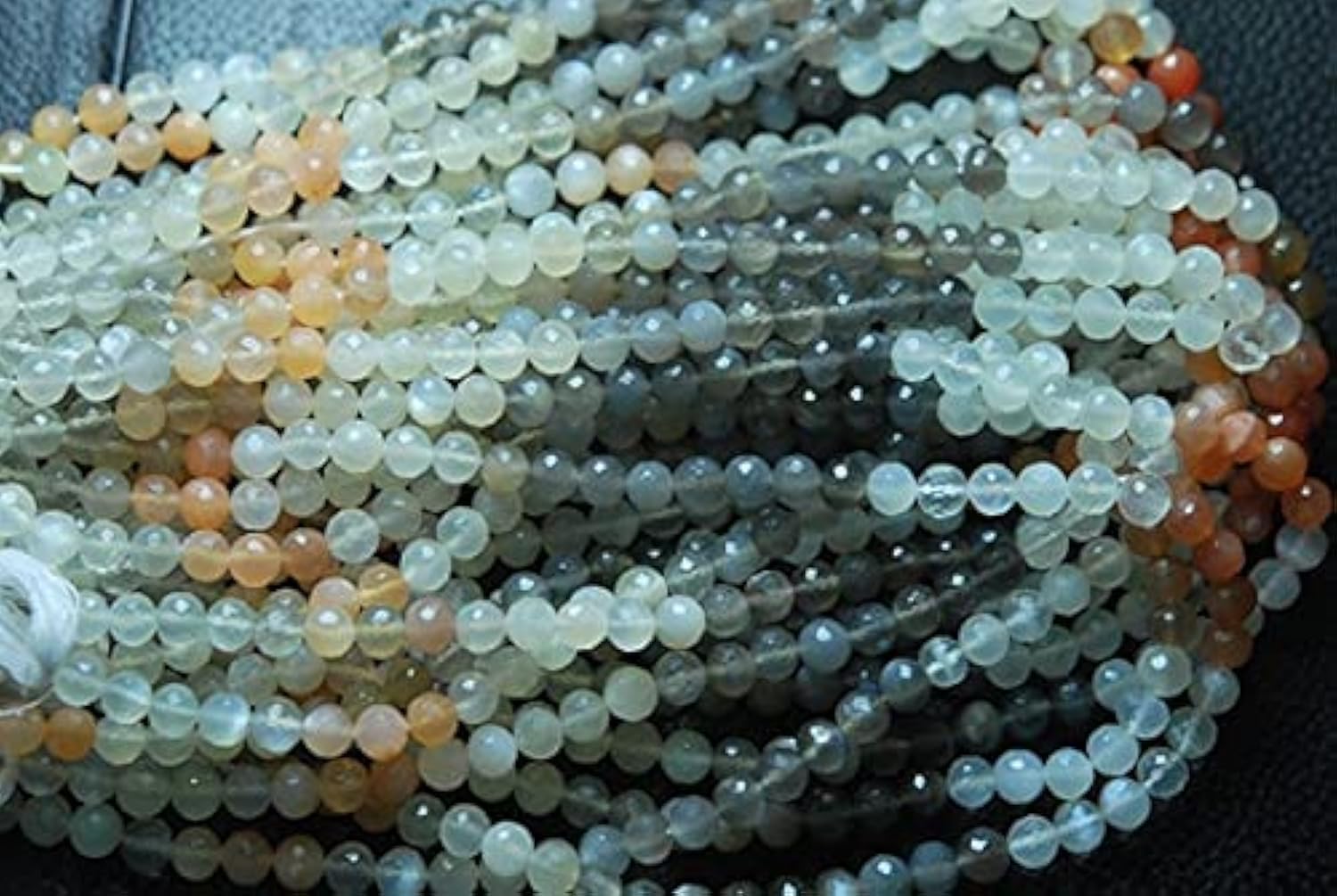 Multi Moonstone facettée perles naturelles de 6mm pour création de bijoux uniques