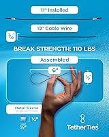 Vista 4 de Organización de cables, kit de correas de bricolaje – Correas de cable personalizables para computadoras, adaptadores y dongles – Cables de amarre