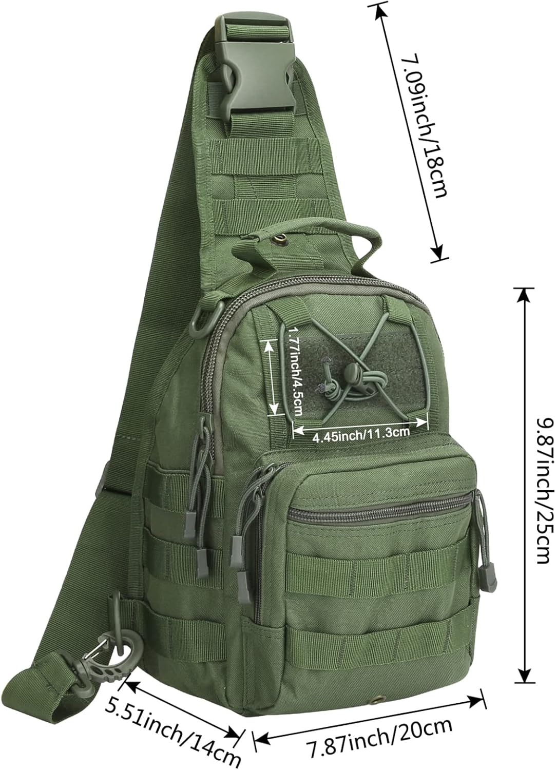 G4Free Outdoor Tactical Bag Backpack, Military Sport Bag Pack Sling Shoulder Backpack Tactical Bag for Every Day Carry - Image 3