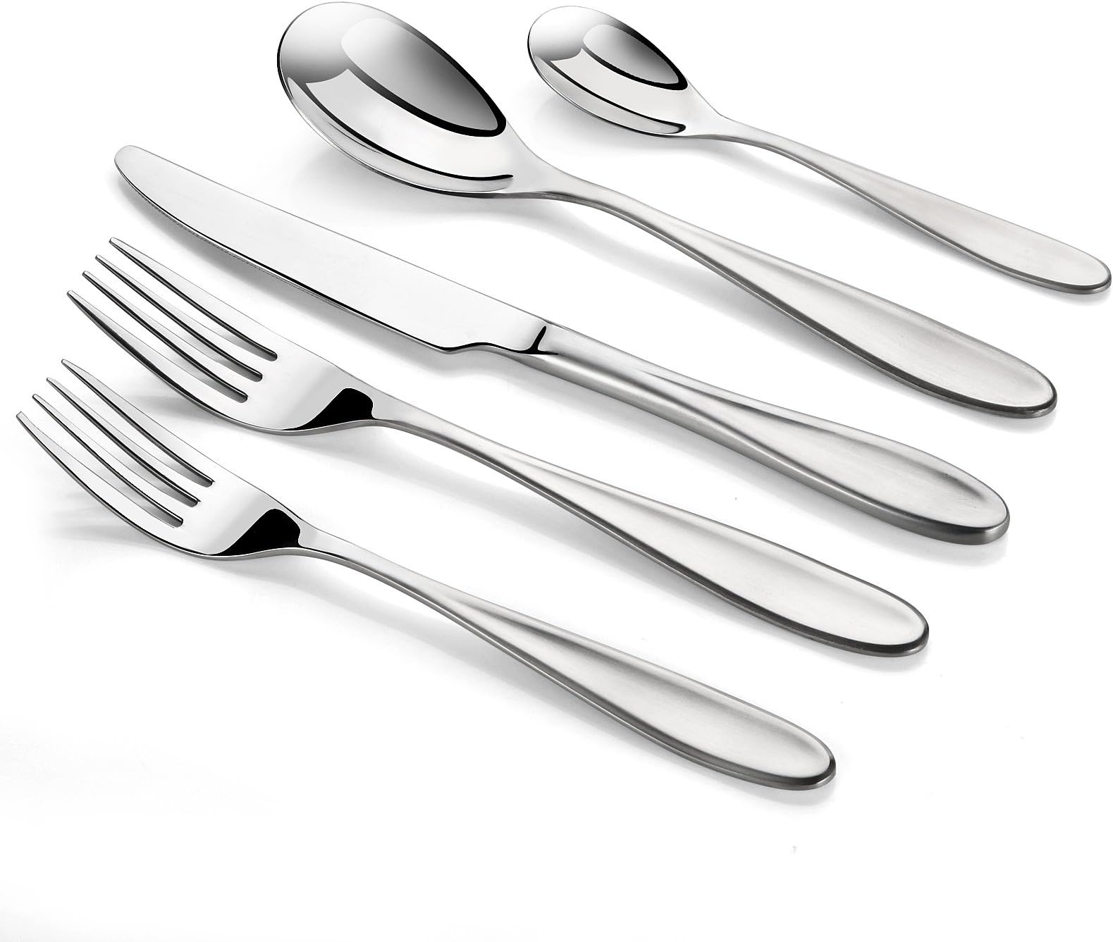 Jastoo 20-Piece Flatware Set,Stainless Steel Mirror Polishing tableware, Multipurpose Use for Home Kitchen or Restaurant, Cutlery Service for 4