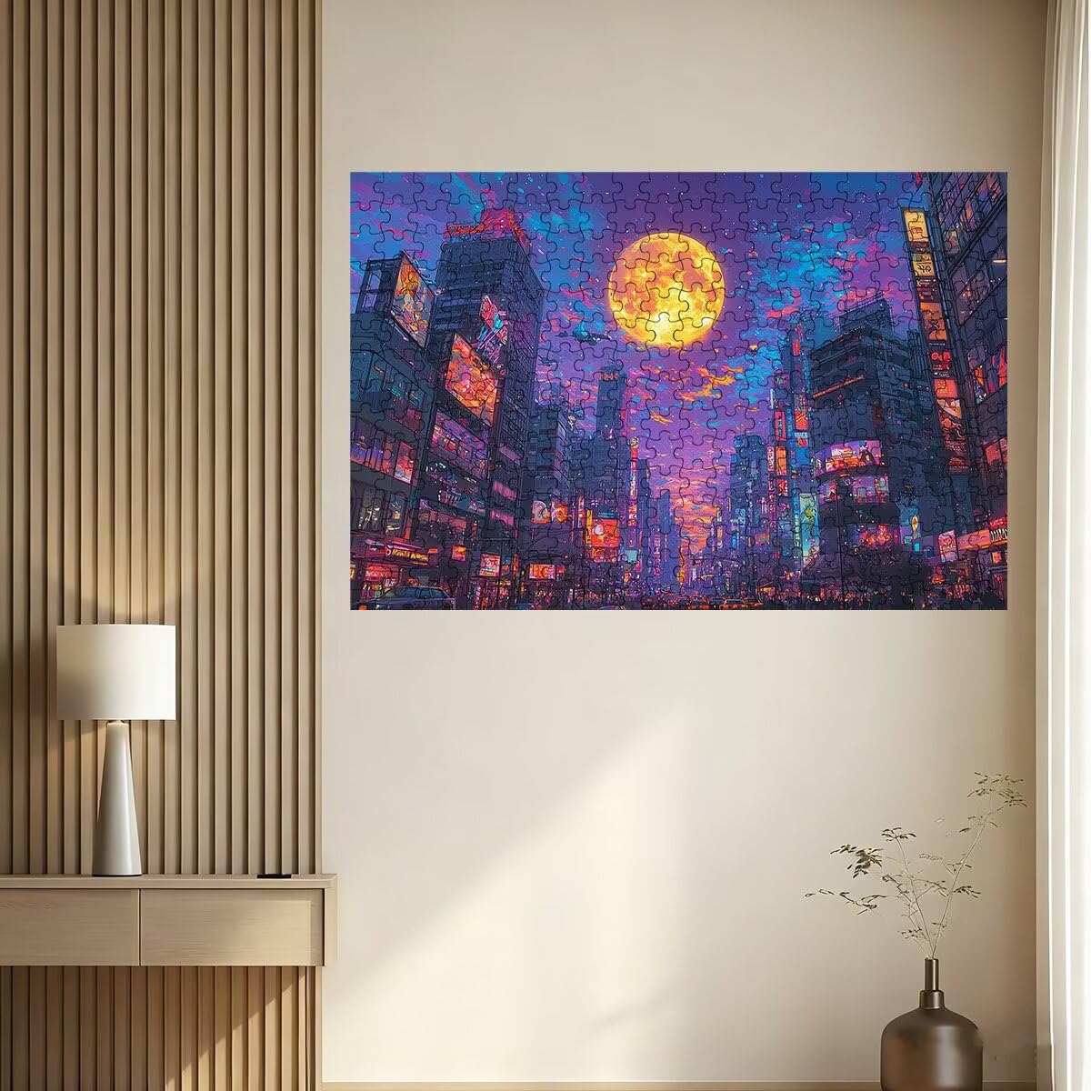 Puzzle 4000 Pezzi Citta, Puzzle Luna per Adulti, Puzzles in Legno Intrattenimento Creativo, Divertimento, Puzzles Educativi Classici con Confezione di Alta Qualità Idea Regalo Donna, Decor Casa -2578