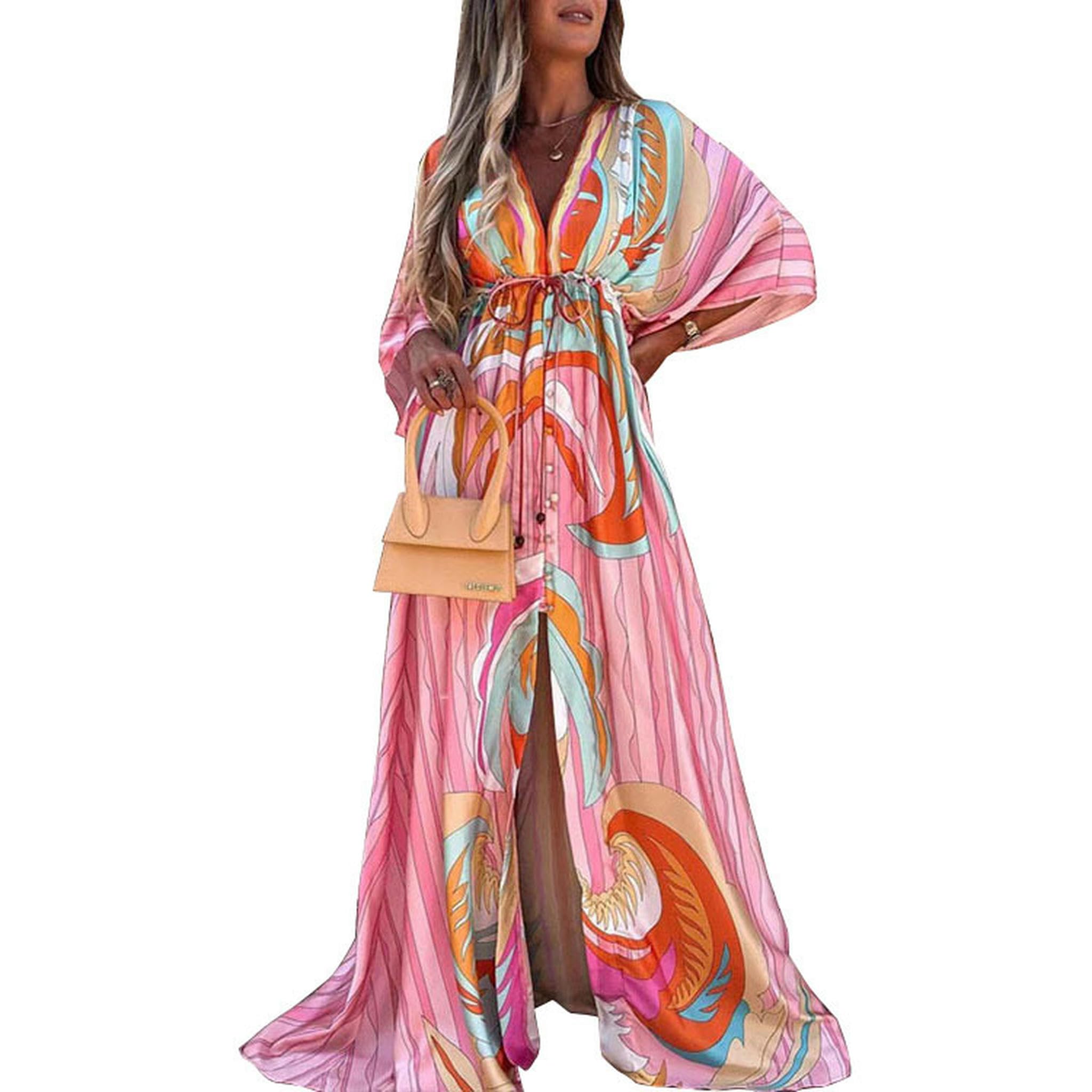 Abito Estivo da Donna con Stampa di Nuova Moda, Temperamento in Pizzo Sciolto, Grande Abito Altalena
