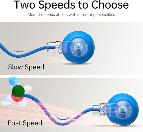 Miniatura 2 de Juguetes interactivos para gatos de interior  Juguete para gatitos con cola rápida 2.0, juguetes automáticos para gatos adultos aburridos de