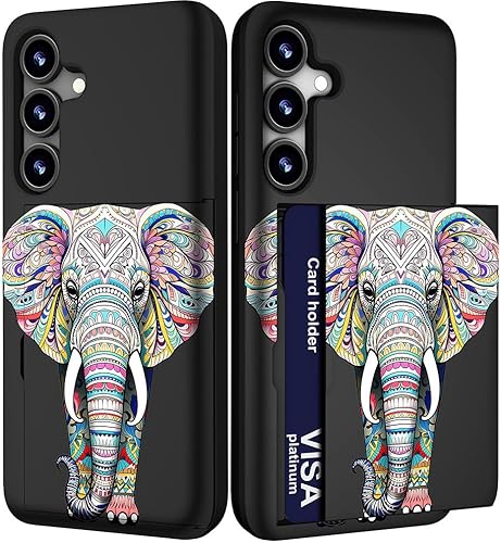 IWONE Funda linda con tarjetero para S24+ PlusSlim Slot Wallet Funda para teléfono para mujer compatible con Samsung Galaxy S24+ PlusBiblia versos