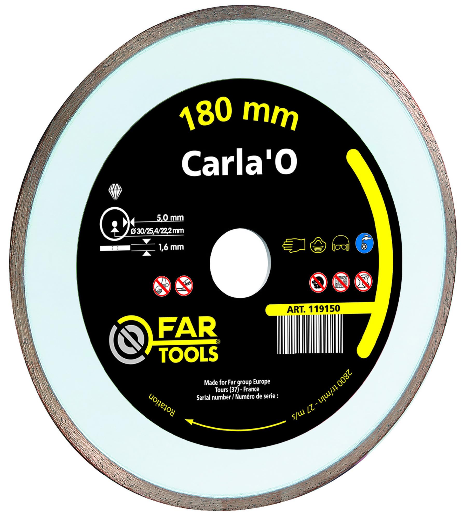 Disque diamant 180mm Fartools pour renover sa terrasse