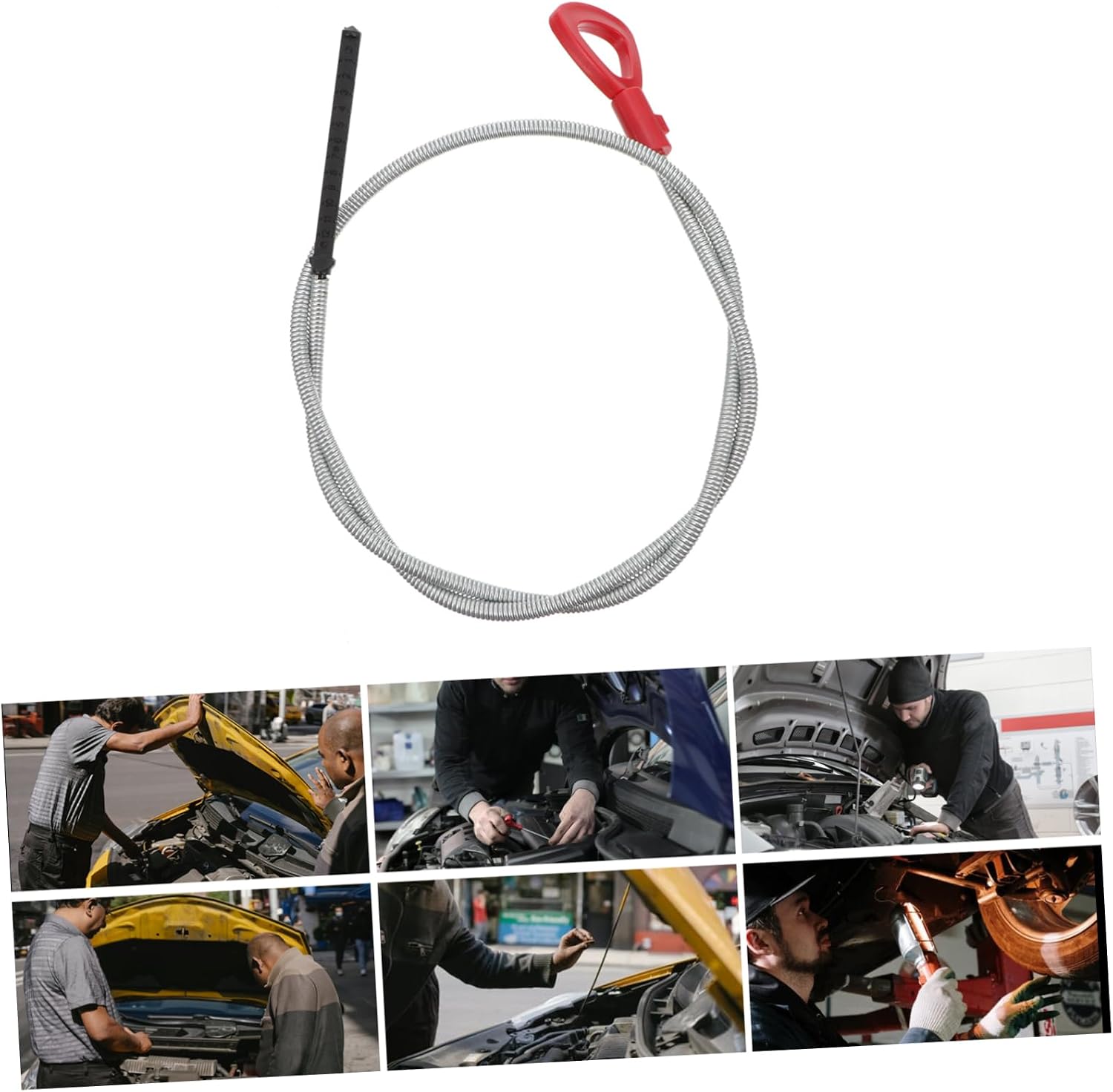 Zerodeko Oil Dipstick Transmission Car Engine Oil Level Precision Designed Hot Cold Markings