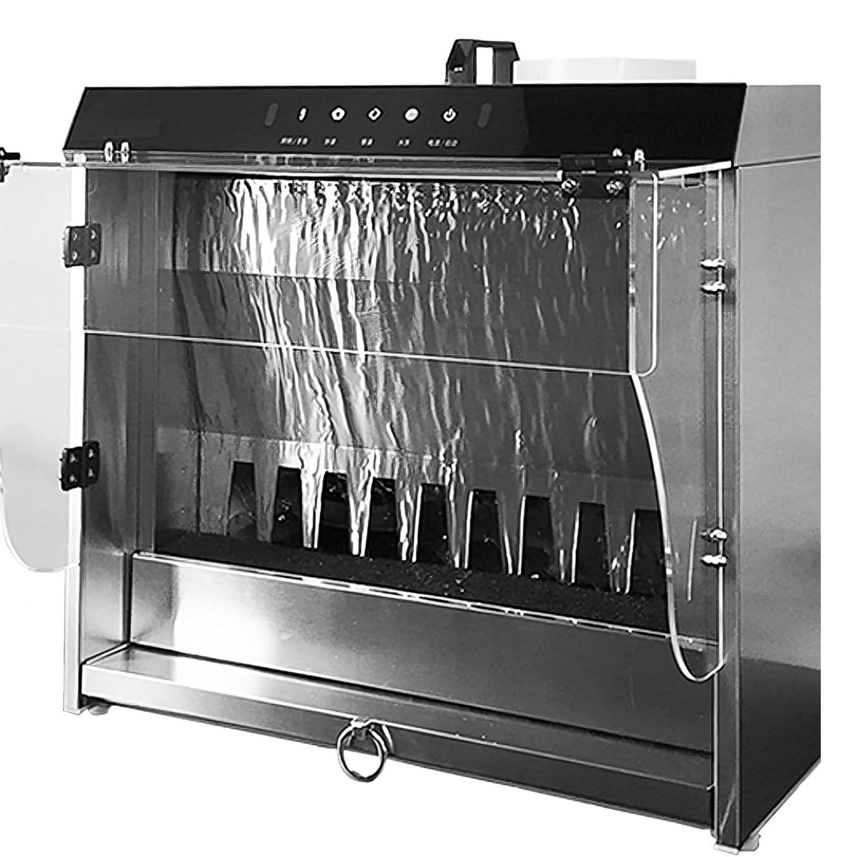 Zhixumm Multicolor 180W Spray Booth With Waterfall, Intelligent Water Curtain Paint Spray Booth, Airbrush Spray Booth 2200 L/H Flow, 33Cm Workbench With 3 Led Lights,For Painting Model Craft