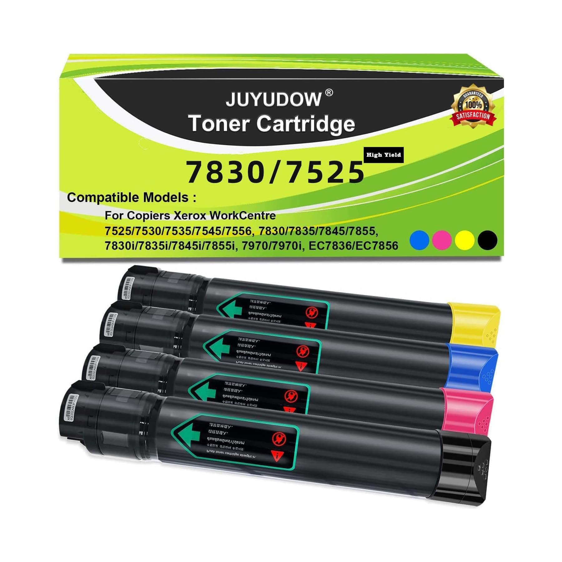 Juyudow Compatible 006R01513 006R01514 006R01515 006R01516 Toner