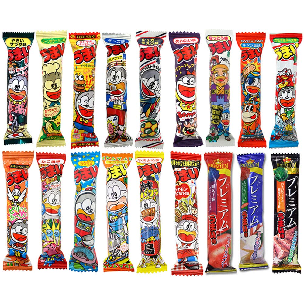 Umaibo Various Taste 15 types 100pcs Set Japanese Stick