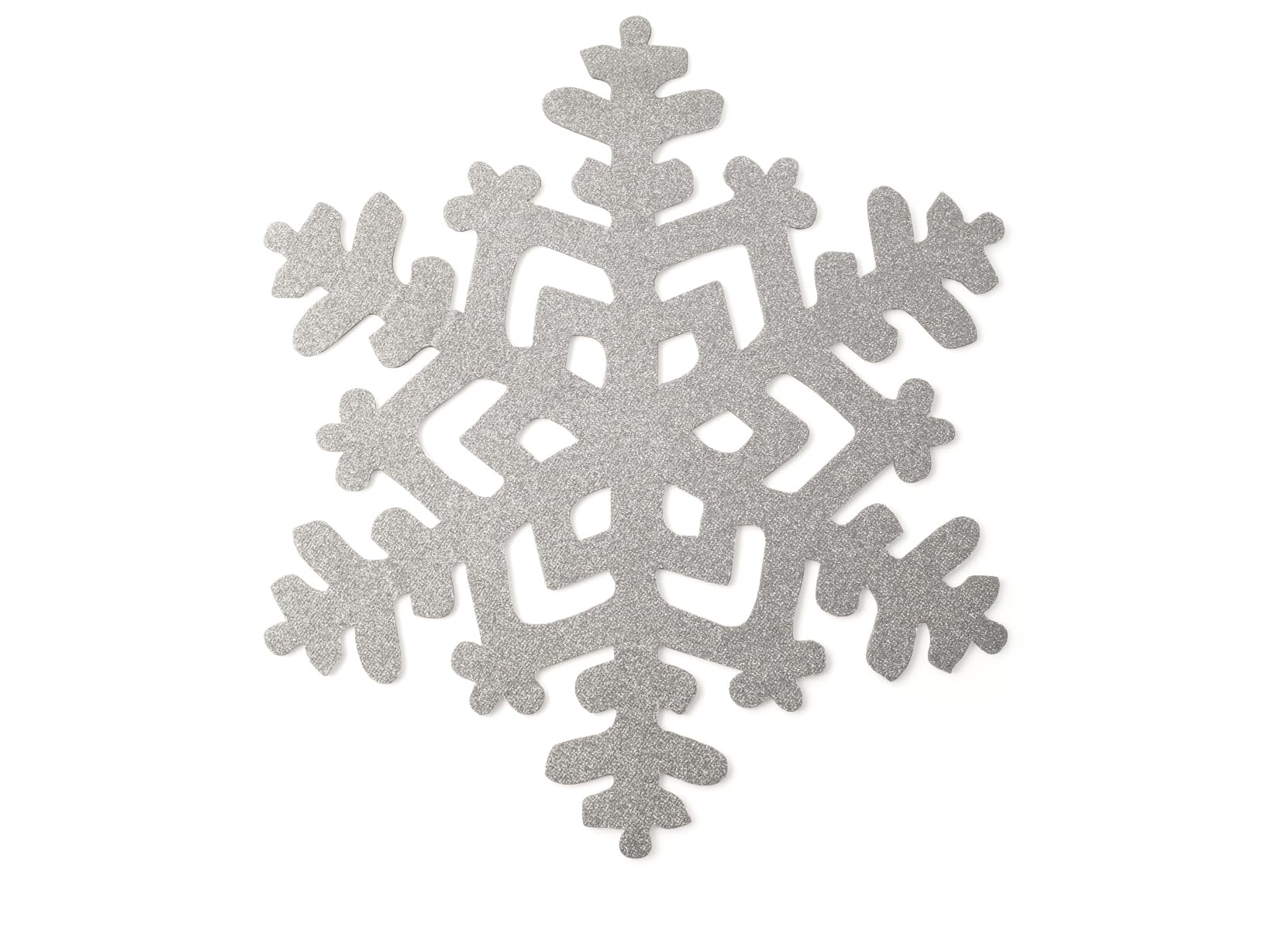 Set 6 tovagliette table propre Noël fiocco di neve argenté