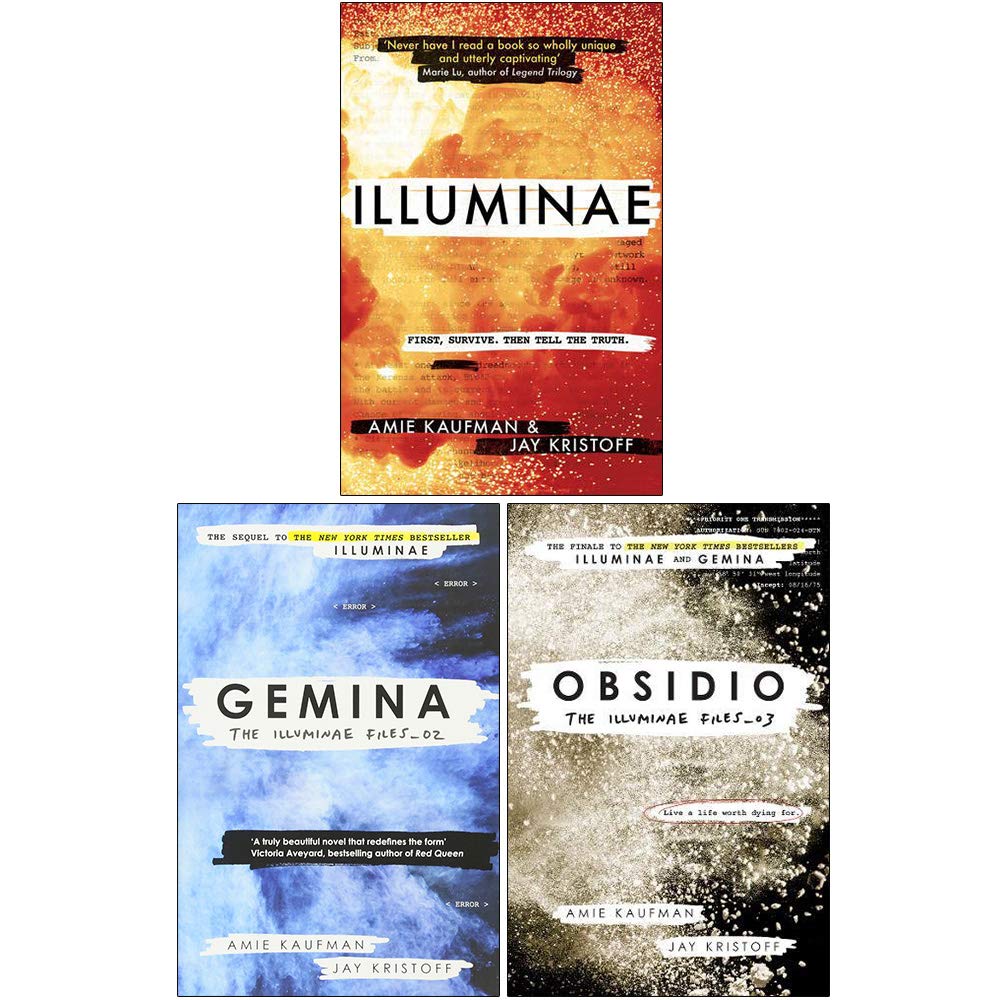 Illuminae Files Series Collection 3 Books Set By Jay Kristoff, Amie Kaufman (Illuminae, Gemina, Obsidio)