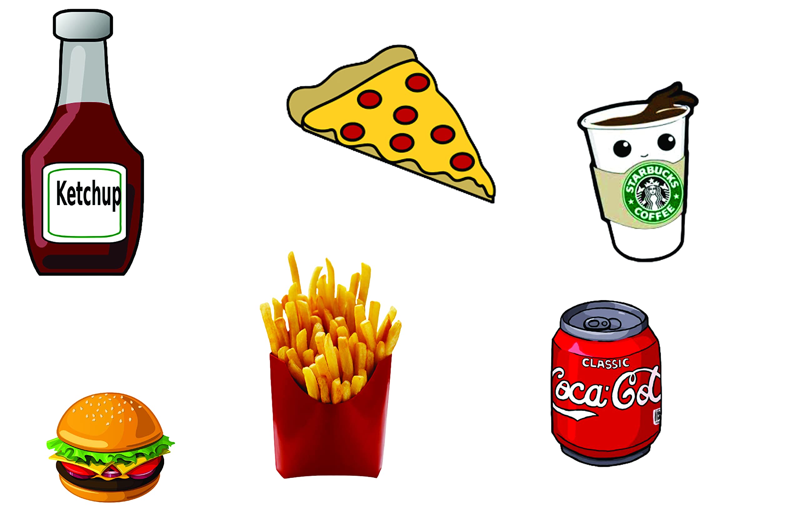 TC The Customizers Set of 6 Wooden Fridge Magnet for Decoration | Fridge Magnets Refrigerator Stylish Set Kitchen (2.5 x 2.5 inch)