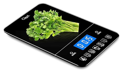 Miniatura 5 de Ozeri Touch III - Báscula de cocina para panadería con contador de calorías, de vidrio templado, 22 lbs (10 kg)