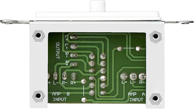 OSD Audio in Wall Speaker Selector A/B Switch, Select from 2X Speaker Pairs White AB12