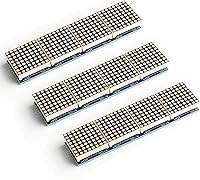 Vista 1 de MAX7219 Pantalla de matriz de puntos - Pantalla integrada 4 en 1, unidad de control SCM, LED, componentes electrónicos, 5V