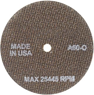 3 in, Type 1 Aluminum Oxide Abrasive Cut-Off Wheel, 1/4 in Arbor Hole Size, 0.035 in Thickness-Each