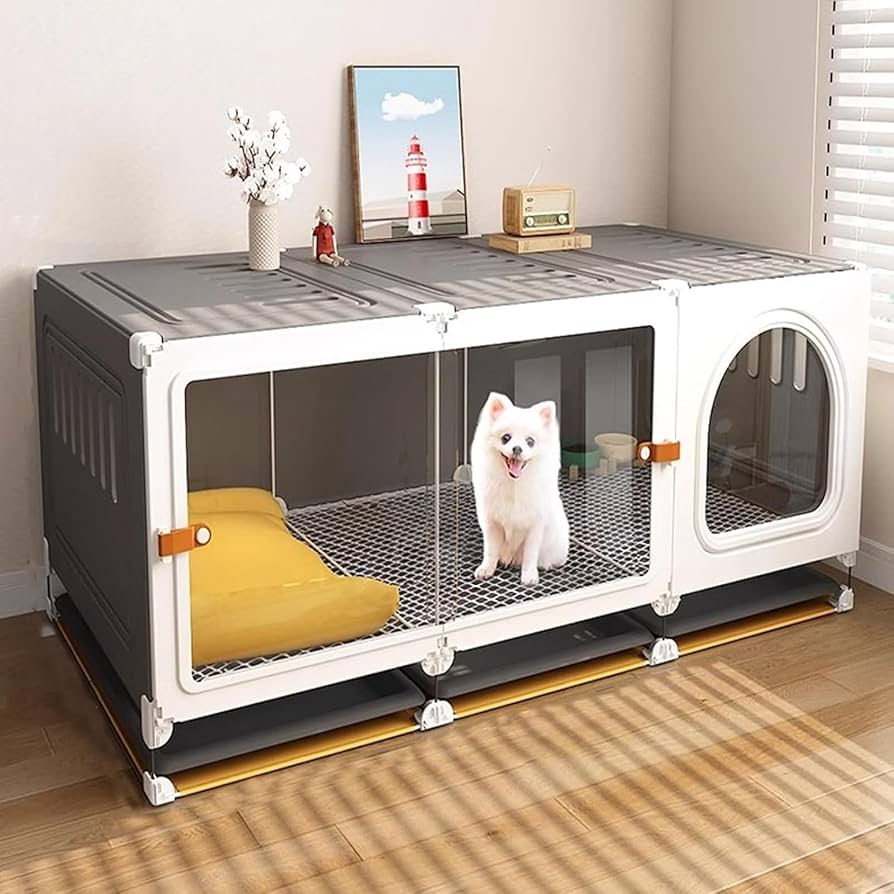 室内犬用ケージ　オフホワイト 楽天市場】【ポイント5倍】【ランキング1位447回獲得】 犬