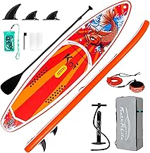FunWater Tavola Da Surf Gonfiabile SUP Completa Paddleboard Accessori Pagaia Regolabile, Pompa, Zaino Da Viaggio, Guinzaglio Di Sicurezza, Custodia Impermeabile