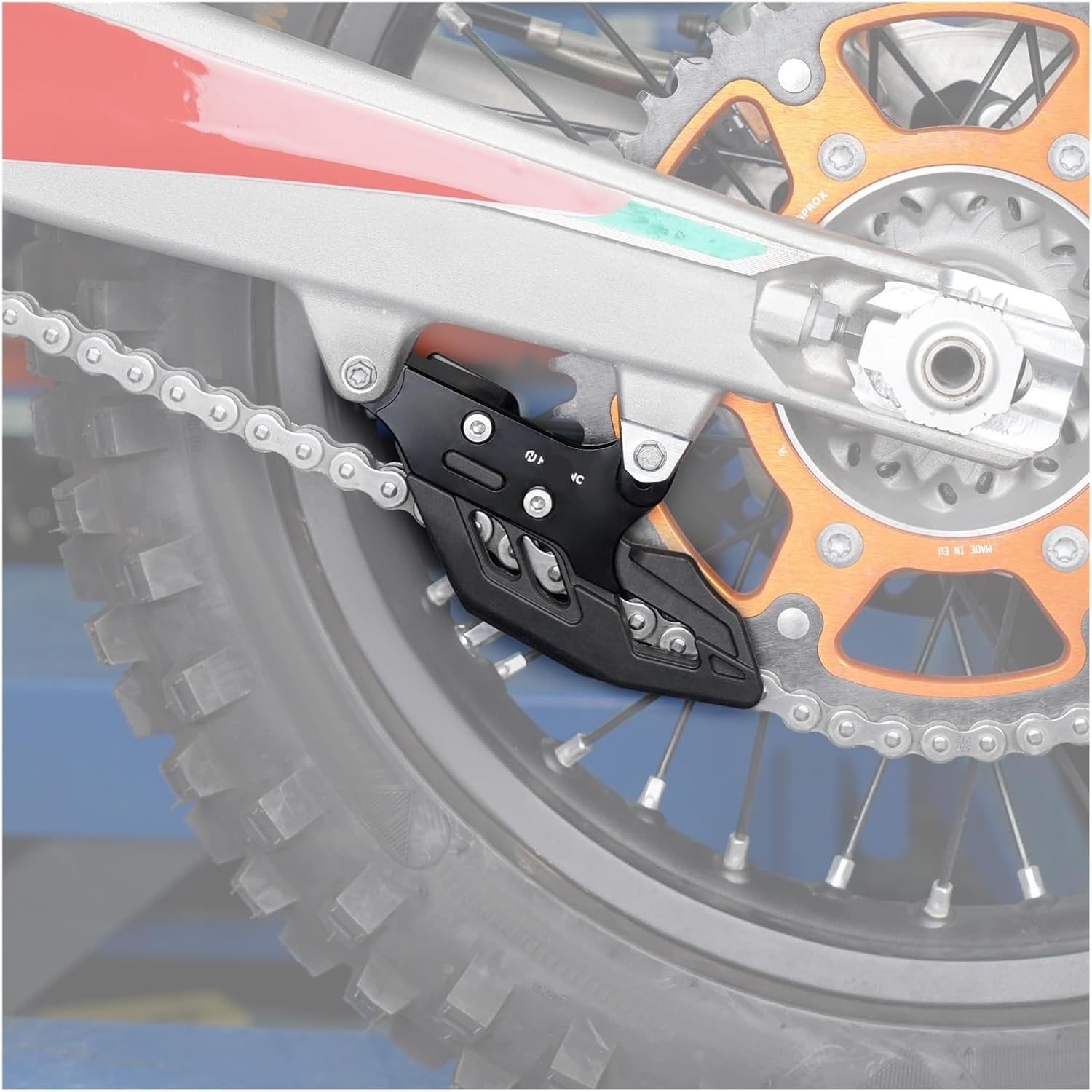 Compatible with KTM 390 Adventure 2020-2024 Motorcycle Chain Guide 790 890 Adventure 2019-2024 690 SMCR Enduro 2008-2024 250 20-21(Orange)