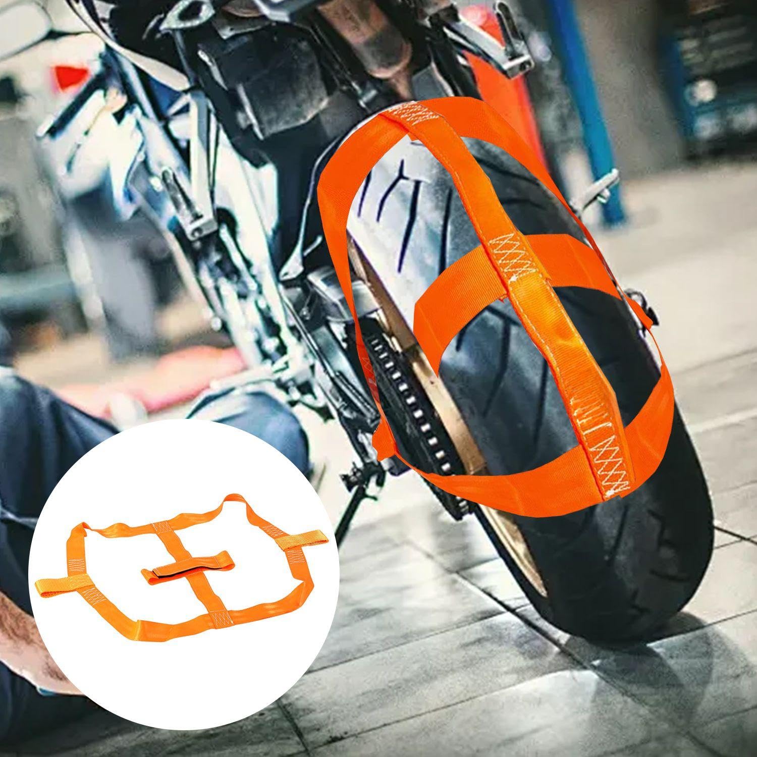 2 sztuki pasów mocujących do opon motocyklowych, do transportu pasów mocujących, trwałe pasy pomocnicze do tylnego koła, stałe pasy bezpieczeństwa, akcesoria motocyklowe