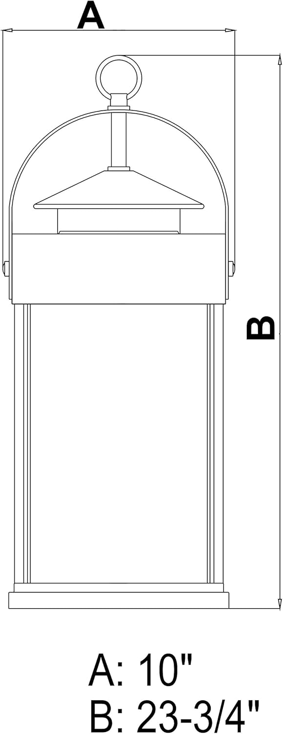 Best Quality 🔥 VAXCEL Farmhouse Outdoor Pendant Light - Textured Dark Bronze and Burnished Oak Wood Finish Porch Hanging Lights with Clear Seeded Glass, Exterior Lantern Pendant Light for Porch, Front Door Entryway