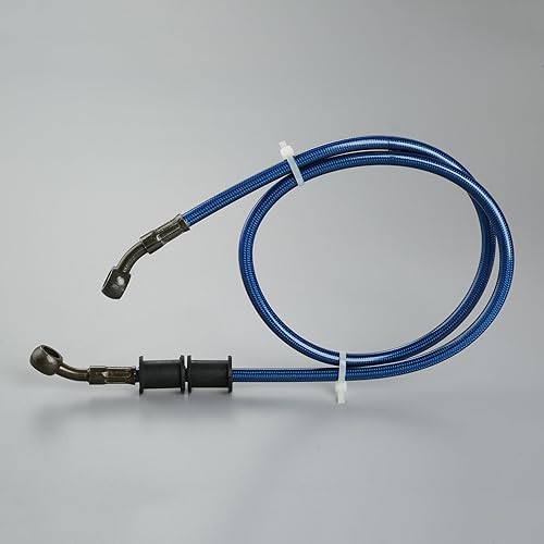 Miniatura 5 de Mtsooning - Manguera de aceite para embrague, freno, de acero trenzado, para motocicleta, tubo, 1 unidad., 90cm, Azul