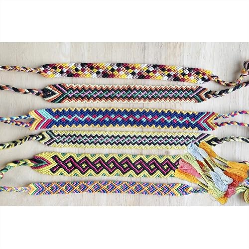 Vista 20 de Caydo Hilo de bordado de 447 colores, hilos de punto de cruz con 20 bobinas de hilo dental para pulseras de amistad, manualidades, manualidades